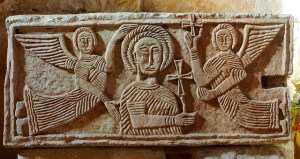 Relieves de las impostas de la iglesia de Quintanilla de las Viñas.