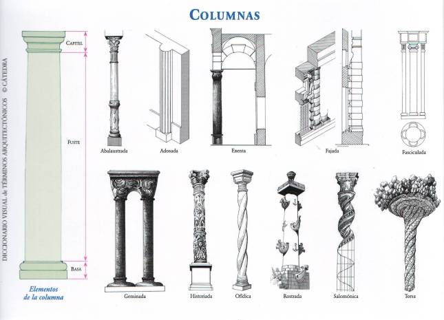 Tipos de Columnas y componentes.