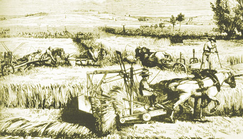 Primeras máquinas agrícolas