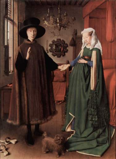 El matrimonio Arnolfini. Jan Van Eyck, 1434.