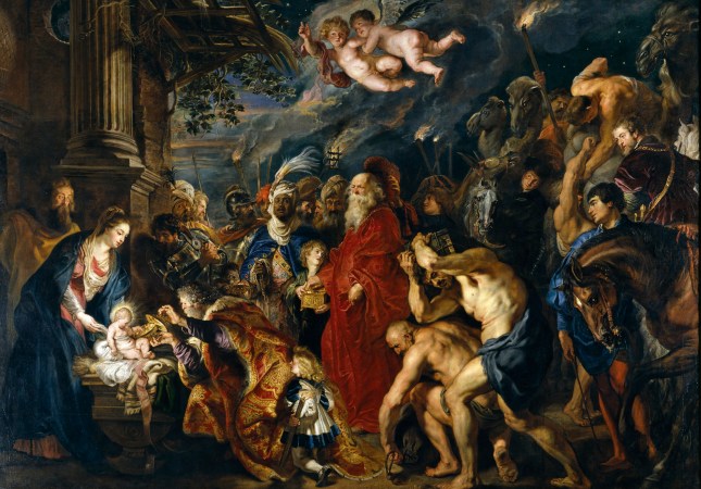 Adoración magos rubens