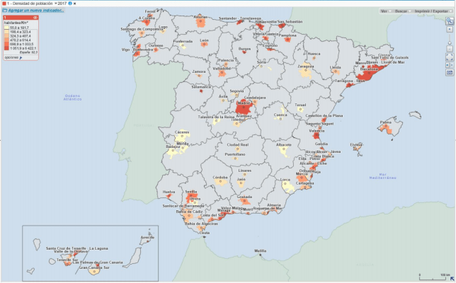Areas urbanas en España