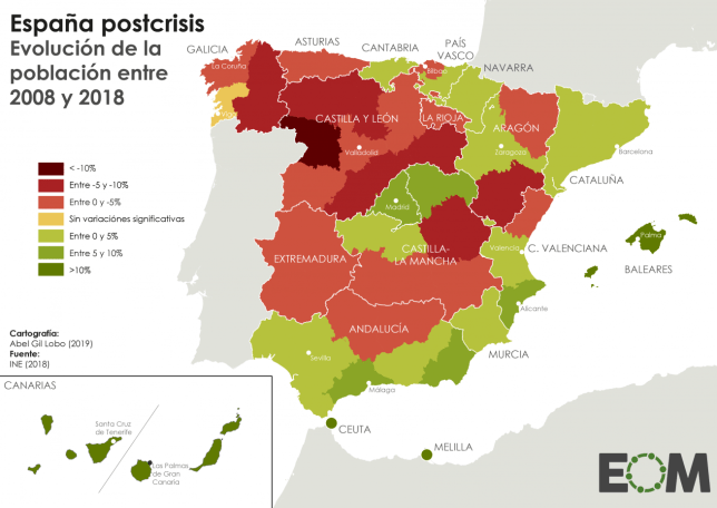 Dinamismo demográfico en España